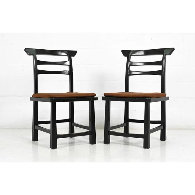 Wood Set 6 Maria Yee Ming Style Dining Chairs For Sale - Image 7 of 16