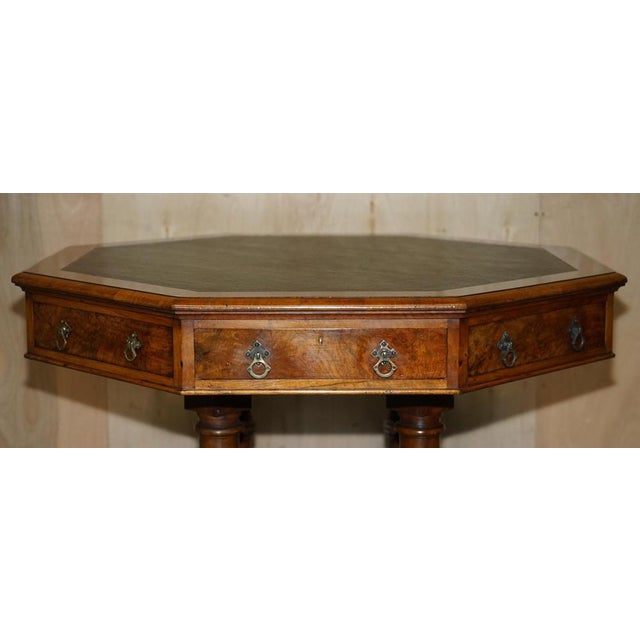 Gothic Revival Pollard Centre Library Table in Oak, 1840s For Sale - Image 8 of 18