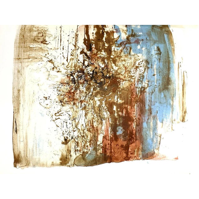 Zao Wou-ki - Original Lithograph - Abstract Composition 1962 For Sale - Image 3 of 9