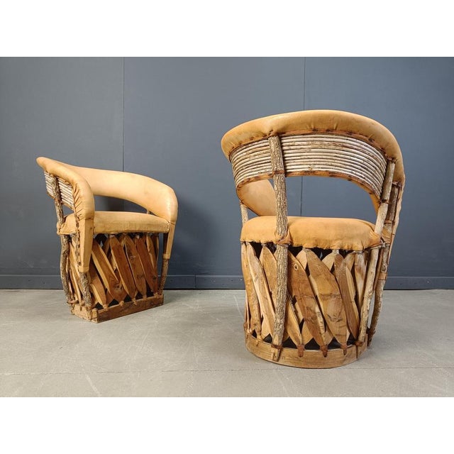 Vintage Mexican Art Populaire Dining Chairs, 1970s, Set of 4 For Sale - Image 4 of 13