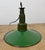 Industrial Green Enamel Military Pendant Lamp with Cast Aluminium Top, 1960s For Sale - Image 14 of 18