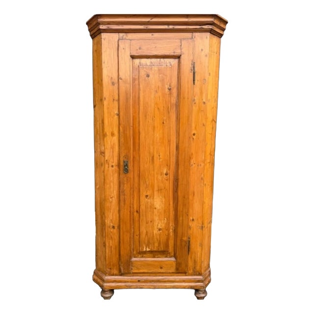 19th Century Fir Corner Cabinet, 1890s For Sale