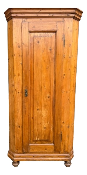 19th Century Fir Corner Cabinet, 1890s