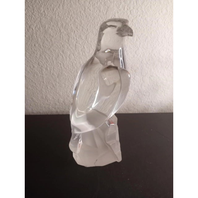 1980s 1980s Bleinristall Germany Clear Crystal Eagle Figurine For Sale - Image 5 of 8