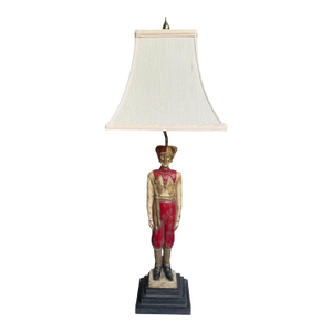 Vintage Ballard Design Figural Harlequin Court Jester Clown Table Lamp