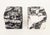 Textile Pair of Unison Black Marble Upholstered Cube Ottomans For Sale - Image 7 of 7