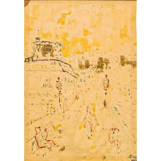 Oil on board realized by Sirio Pellegrini in 1970s. Hand signed lower right. Includes a beautiful gilded wooden frame....