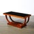 Art Deco Machine Age Walnut Cocktail Table W/ Inset Vitrolite Top by Modernage For Sale - Image 10 of 11