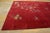 1920s 1920s Ruby Red Floral Antique Chinese Art Deco Carpet 9' X 12 Knotted Wool Rug For Sale - Image 5 of 10