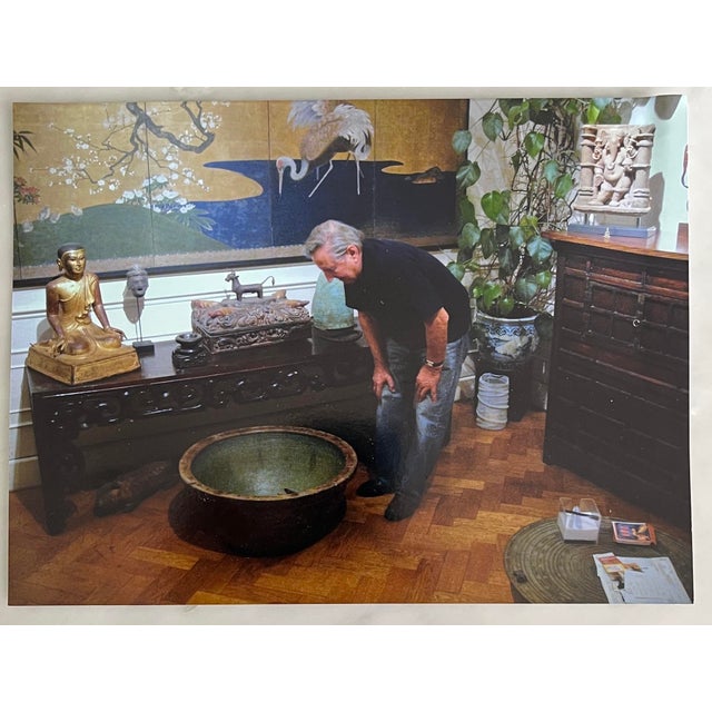 Brown Martaban Aquarium Basin, 1890s For Sale - Image 8 of 9