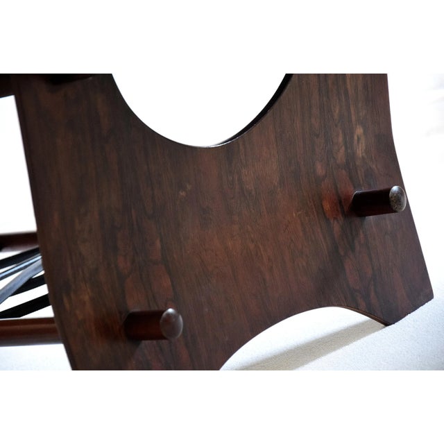 1950s Mid-Century French Rosewood 2-Tier Coffee Table, 1958 For Sale - Image 5 of 11