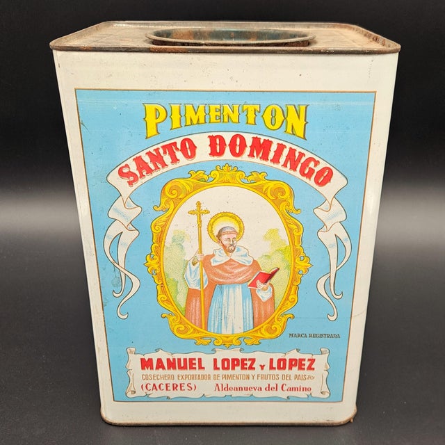Pimentón Box from Santo Domingo Caceres, 1920s For Sale - Image 6 of 6