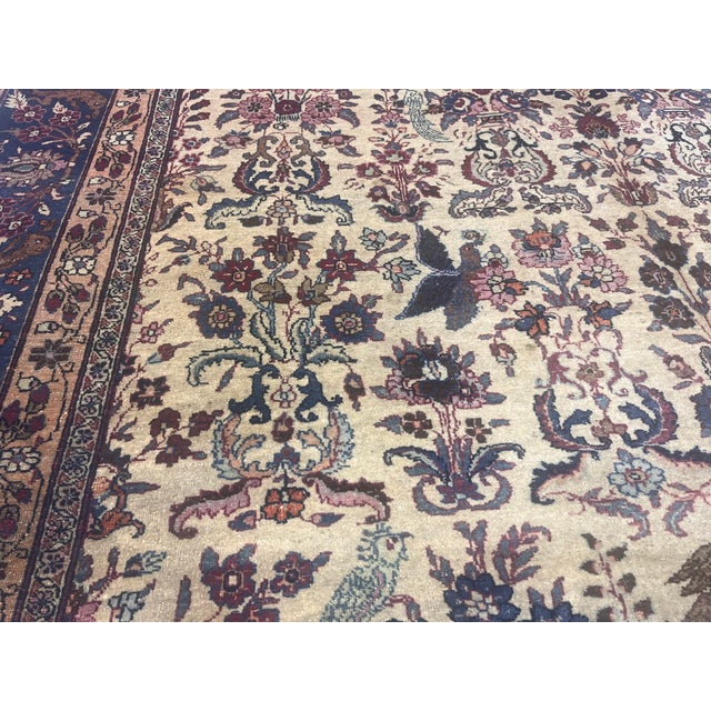 Antique Persian Tehran Rug 6’8" X 10’0" For Sale - Image 4 of 11