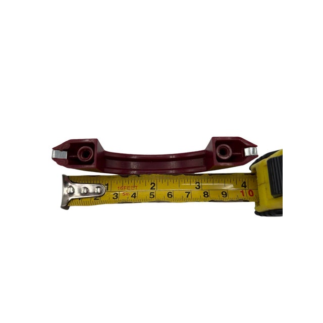 1930s Art Deco Maroon Red Catalin/Bakelite Drawer Pulls With Chrome Strip, Set of 10 For Sale - Image 10 of 10