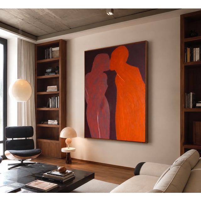 Maroon Bodasca, A Kiss, 2026, Acrylic on Canvas For Sale - Image 8 of 10
