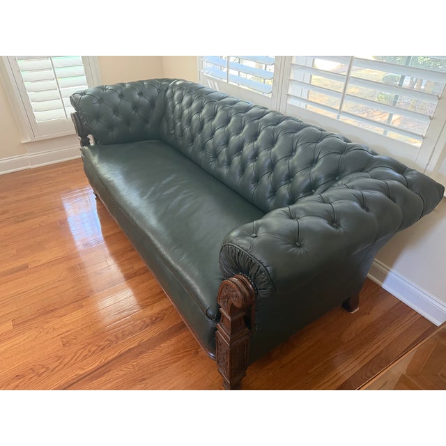 English Late 19th Century Chesterfield Sofa For Sale - Image 3 of 9