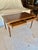 Wood Early 20th Century French Louis XVI Style Walnut and Brass Leather Top Desk For Sale - Image 7 of 12