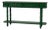 Faux Bamboo Console Table in Jade Green For Sale