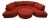 Thayer Coggin “Radius” Red Sectional & Ottoman For Sale