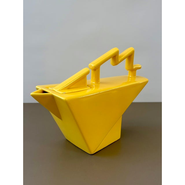 Yellow Teapot by Pierre Casenove for Studios Salins, 1980s For Sale - Image 8 of 8