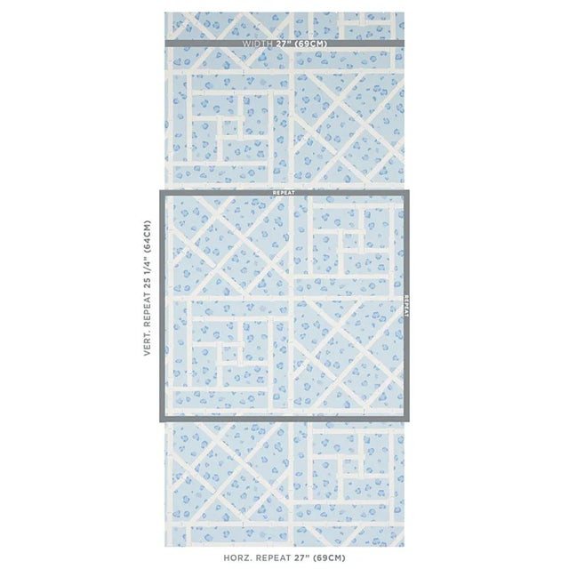 Inspired by revered Hollywood Regency themes, Fancy Beast combines leopard spots with a trellis motif to create a drop-...
