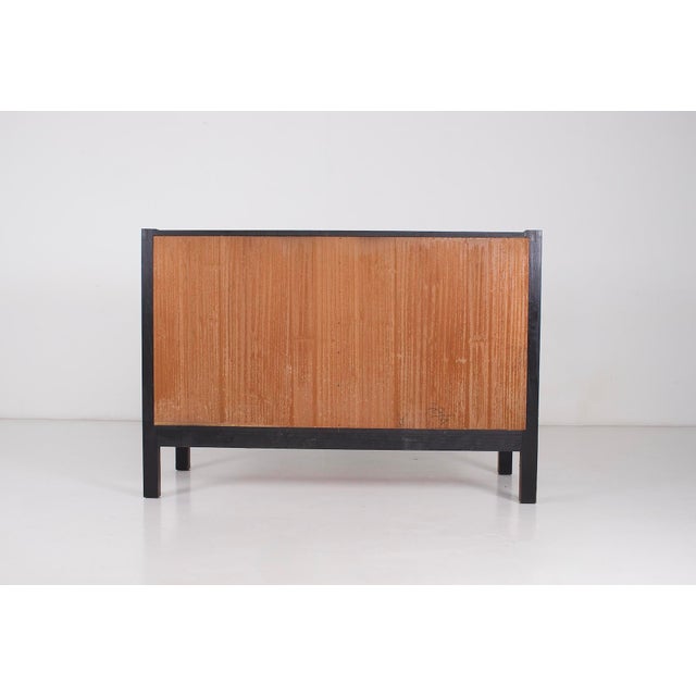 Small Brutalist Blackened Oak Storage Unit, 1970s For Sale - Image 6 of 7