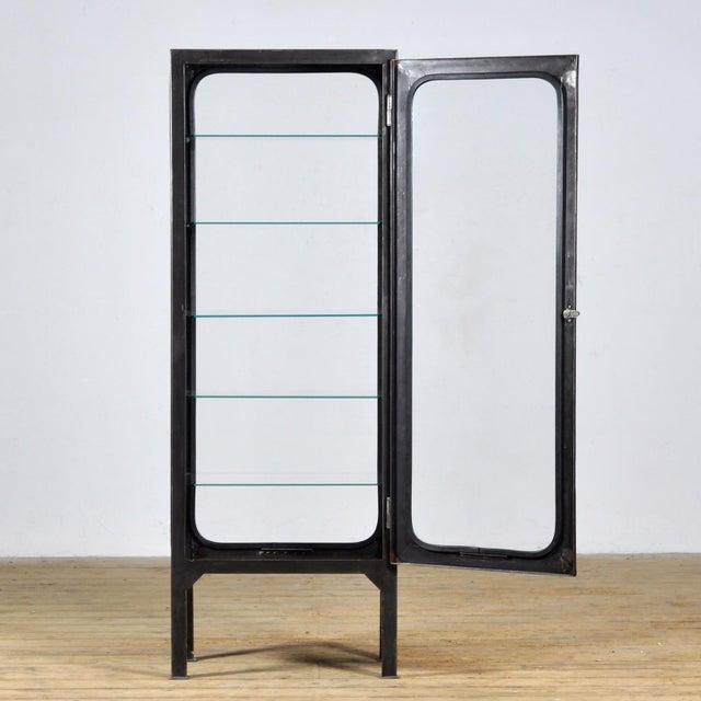 Vintage Iron Medical Cabinet, 1970s For Sale - Image 4 of 10