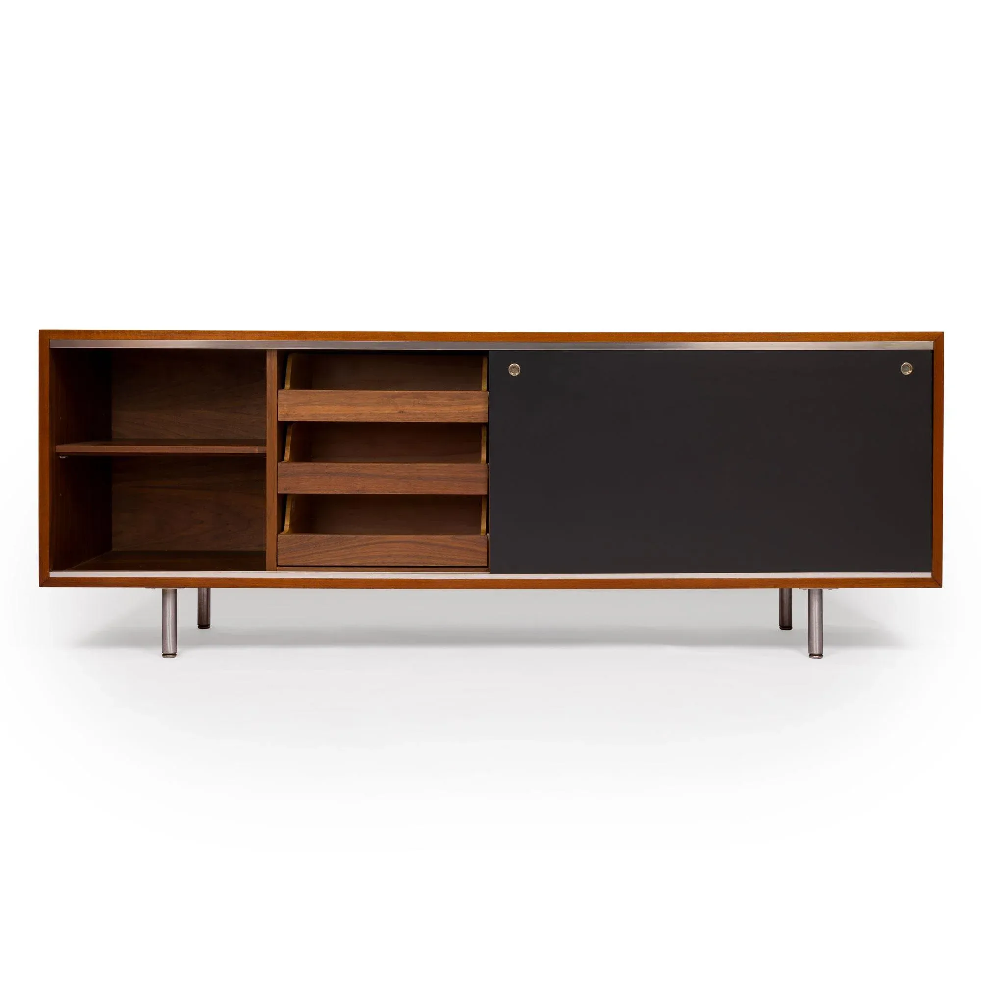 New Churchell wood フルレングスミラー George Nelson 8000 Executive Series Credenza for Herman Miller in