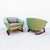 Vintage 1960s Jens Risom Mid Century Modern Barrel Lounge Chairs, Attributed For Sale - Image 11 of 12