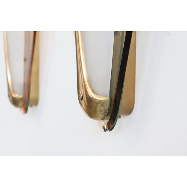 Vintage Wall Lights by Max Ingrand for Fontana Arte, Italy, 1955, Set of 2 For Sale - Image 14 of 18