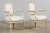 Antique French Louis XVI Painted Armchairs in Off-White Wool - A Pair For Sale - Image 14 of 18