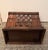 Wood Vintage Bamboo & Rattan Lattice Magazine Holder With Cutout Handles For Sale - Image 7 of 7