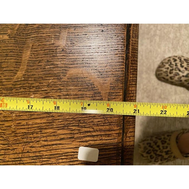 Antique English Oak Joint Stool Side Table For Sale In New York - Image 6 of 6