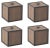 Smoked Oak Frame Boxes by Lassen, Set of 4 For Sale