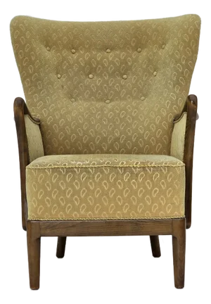 1960s, Danish Armchair by Slagelse Møbelværk, Model 157, Velor.