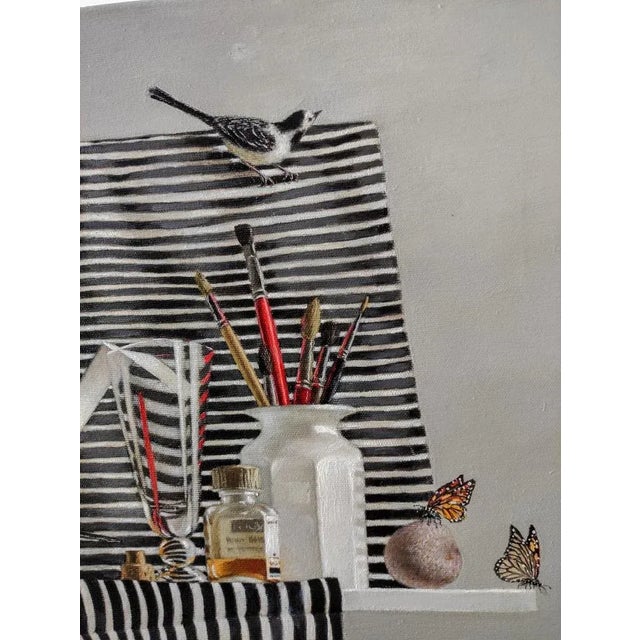 Early 21st Century Tatyana Palchuk, Still Life with Wagtails, 2011, Oil on Linen For Sale - Image 5 of 8