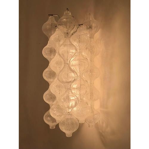 Kalmar Large Mid-Century Modern Tulipan Wall Lamp attributed to J. T. Kalmar for Kalmar, Austria, 1960s For Sale - Image 4 of 12