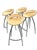 Magis Lyra Barstool by Design Group Italia – Iconic Italian Modern Chrome & Beech Bentwood Bar Stool, Scandinavian...
