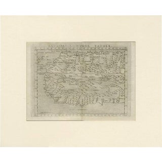 Antique Map of Mauritania Africa by G. Ruscelli, 1574 For Sale