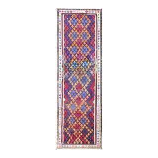 Vintage Persian Qazvin Kilim Rug For Sale