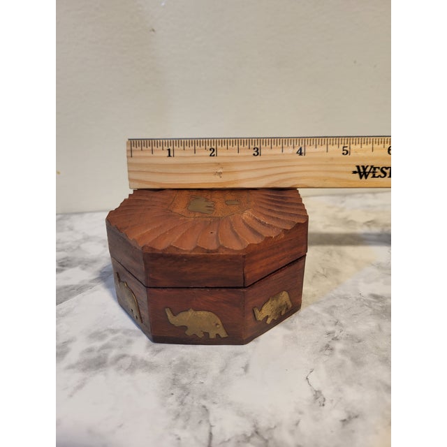 Indian Wooden Spices Box /Jewelry Box For Sale - Image 14 of 14
