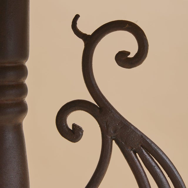 French Iron + Concrete Guéridon Side Table, 1940s For Sale - Image 13 of 13
