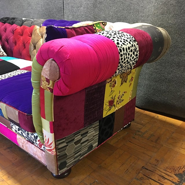 Multicolor Patchwork Chesterfield Sofa Chairish