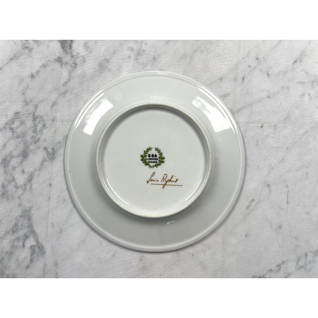 Vintage Sonia Rykiel Le Crillon Paris Porcelain Plate | Black & Gold Hotelware (19 Cm) For Sale - Image 12 of 12