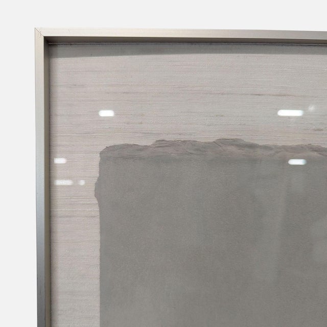 Japanese Framed Japanese Grass Print on Handmade Paper For Sale - Image 3 of 5