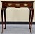 Very fine late 18th century English mahogany tea or side table with drawer. Features a beautifully sculpted dish top,...