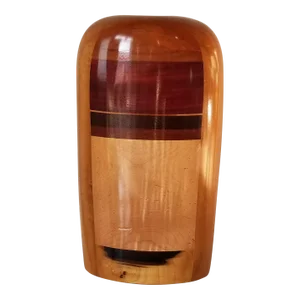 Paul La Montagne Modernist Art Wood Vase