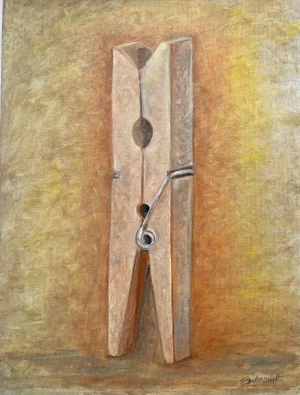 “Size Matters” Pop Art Oil Painting by Sandra Wright