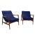 Modern Modern Mid Century Style Lounge Chairs in Boucle Fabric - a Pair For Sale - Image 3 of 4
