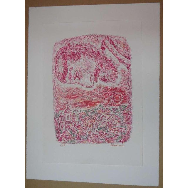 Anatoli Lvovich Kaplan, Pastel on paper Shtetl Scene For Sale